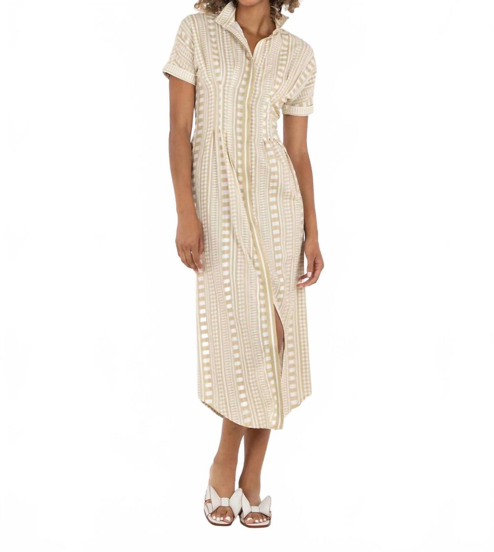 NEW EMILY MCCARTHY georgia dress in piazza stripe